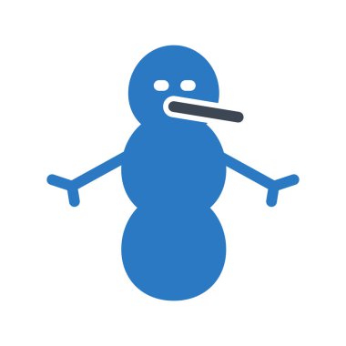 Kardan Adam simgesi vektör çizimi