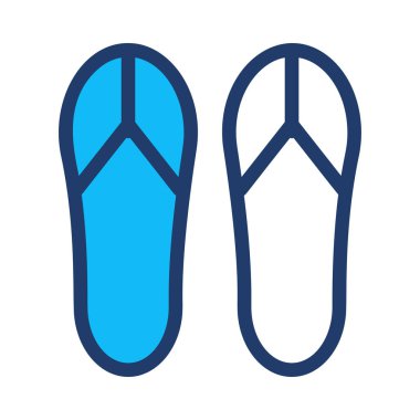 flip flops simge vektör illüstrasyonu 