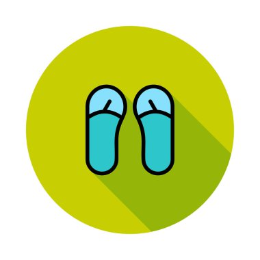 flip flops simge vektör illüstrasyonu 