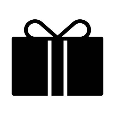 Beyaz arka plan üzerinde izole hattı hediye kutusu