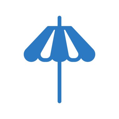 şemsiye ağ simgesi, vektör illüstrasyonu 