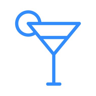 Beyaz arka plan, vektör, illüstrasyon izole alkol kokteyl düz simgesi