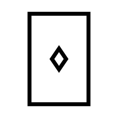 elmas iskambil simge vektör çizim 