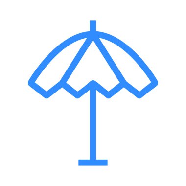 şemsiye simgesi vektör illüstrasyonu 