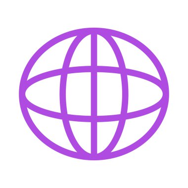 Küresel simge vektör illüstrasyonu 