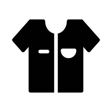 t-shirt simgesi vektör illüstrasyonu 