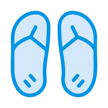flip flops simge vektör illüstrasyonu 