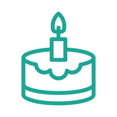 kek ikonu vektör illüstrasyonu 