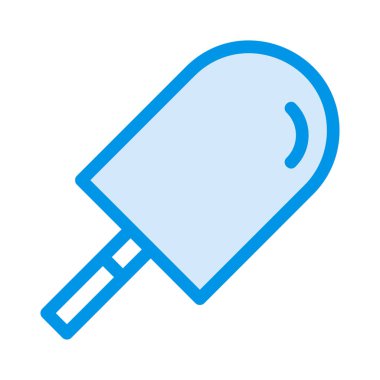 tatlı dondurma düz simgesi, vektör, illüstrasyon 