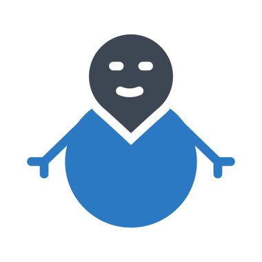 Kardan Adam simgesi vektör çizimi