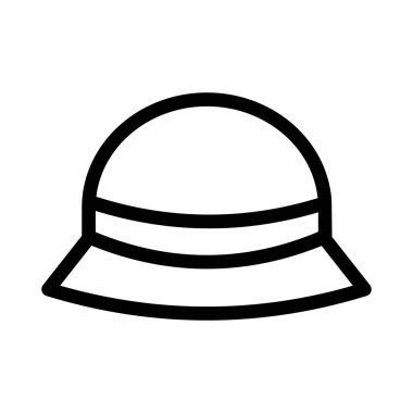Şapka simgesi vektör illüstrasyonu 