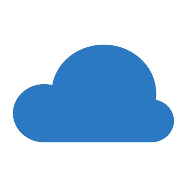 bulut düz simgesi beyaz arka plan üzerinde izole 