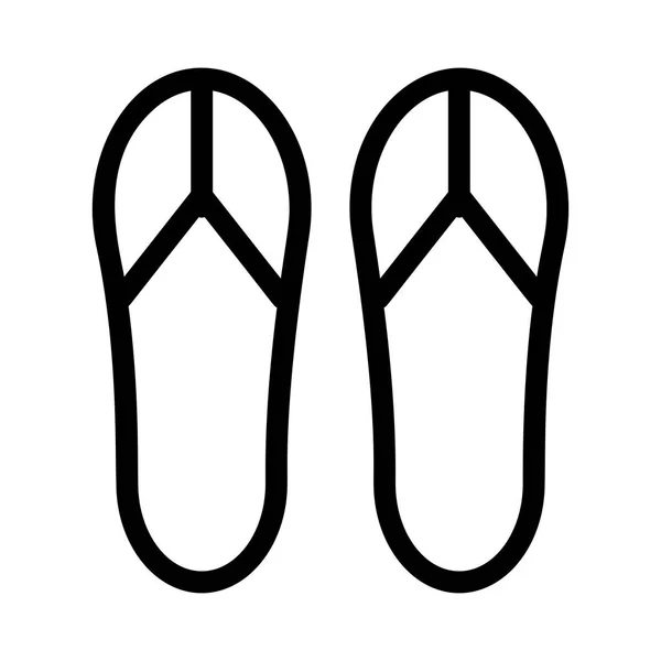 Flip Flops Icono Vector Ilustración — Archivo Imágenes Vectoriales