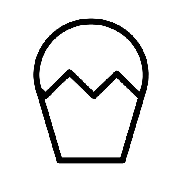 Süßes Eis Flaches Symbol Vektor Illustration — Stockvektor