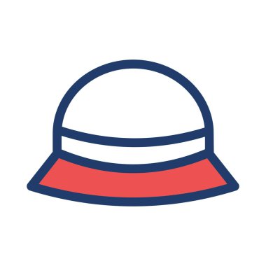 Şapka simgesi vektör illüstrasyonu 