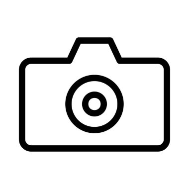 kamera düz simgesi, vektör, illüstrasyon, fotoğraf kavramı