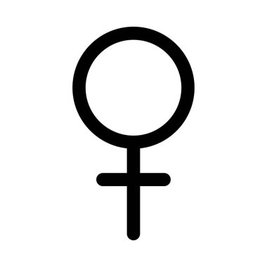 Kadın simge vektör çizim 