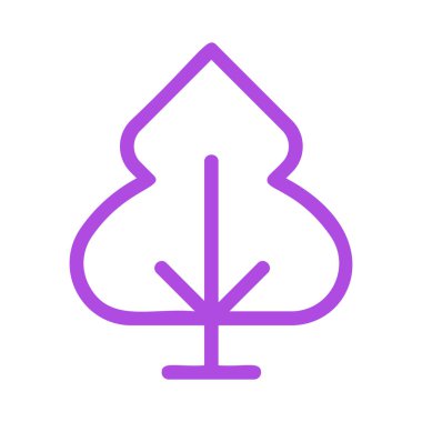 ağaç simgesi vektör illüstrasyonu 