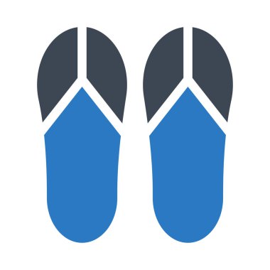 flip flops simge vektör illüstrasyonu 