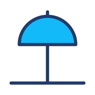 şemsiye simgesi vektör illüstrasyonu 