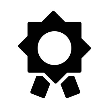 Madalya ikon vektör illüstrasyonu 