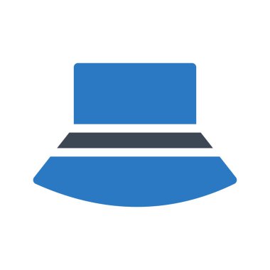 Şapka simgesi vektör illüstrasyonu 