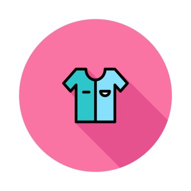 t-shirt simgesi vektör illüstrasyonu 