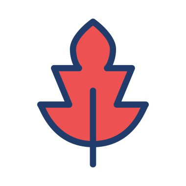 Yaprak ikonu vektör illüstrasyonu 