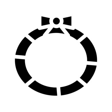 çelenk simge vektör çizim 