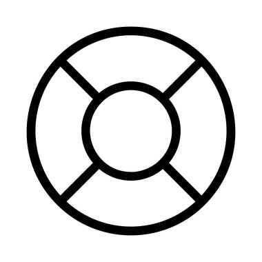 Yaşam şamandırası ikon vektör çizimi 