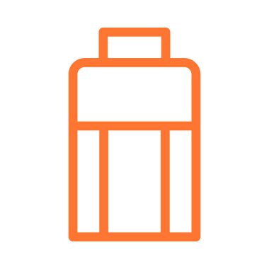 Bavul web simgesi, vektör çizim 