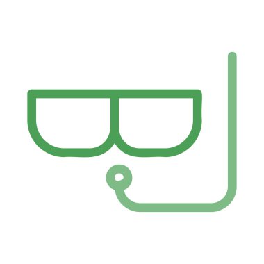 maske simgesi vektör illüstrasyonu 