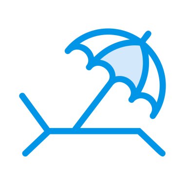 Plaj simge vektör çizim 