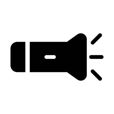 Meşale simgesi vektör illüstrasyonu 