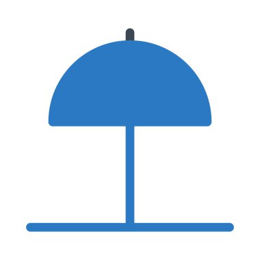 şemsiye simgesi vektör illüstrasyonu 