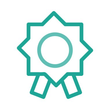 Madalya ikon vektör illüstrasyonu 