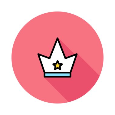 taç simgesi vektör illüstrasyonu 