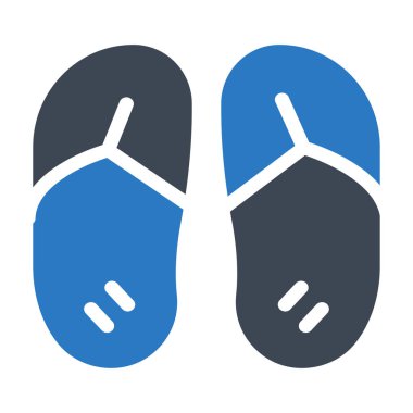 flip flops simge vektör illüstrasyonu 
