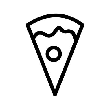 Pizza ikonu vektör illüstrasyonu 