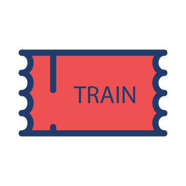 bilet ikonu vektör illüstrasyonu 