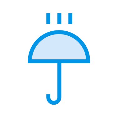 şemsiye simgesi vektör illüstrasyonu