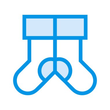 çorap simgesi vektör illüstrasyonu 