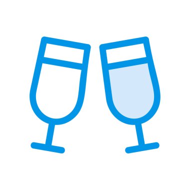 gözlük ikonu vektör illüstrasyonu 