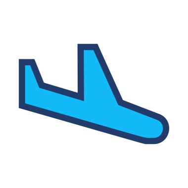  izole, uçak vektör çizim