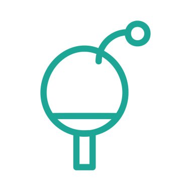 ping pong simgesi vektör illüstrasyonu 