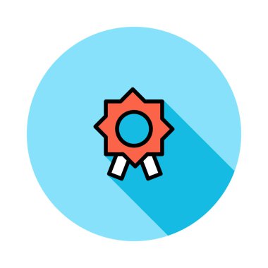 Madalya ikon vektör illüstrasyonu 