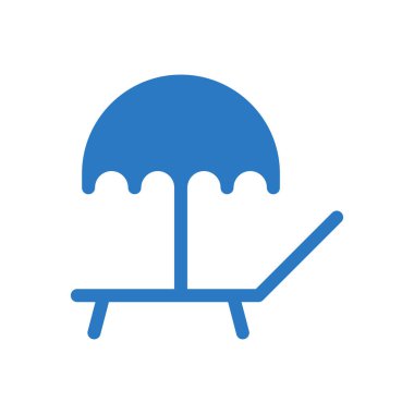 Plaj simge vektör çizim 