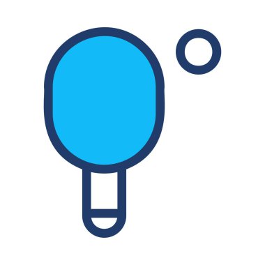 ping pong simgesi vektör illüstrasyonu 