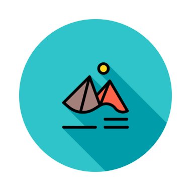 dağ ikonu vektör illüstrasyonu 