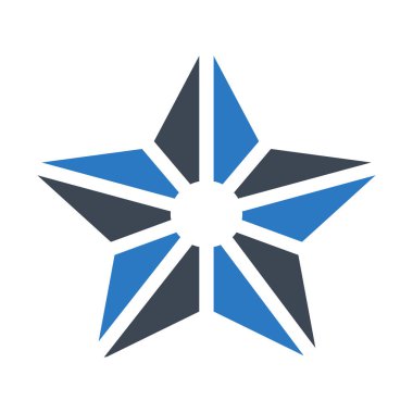 yıldız simgesi vektör illüstrasyonu 